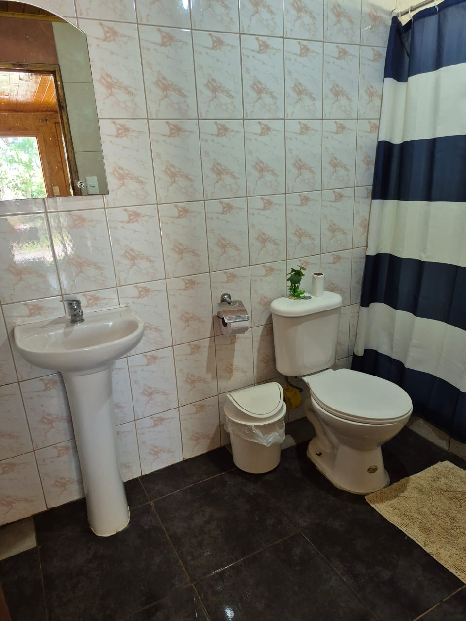 Baño de la cabaña