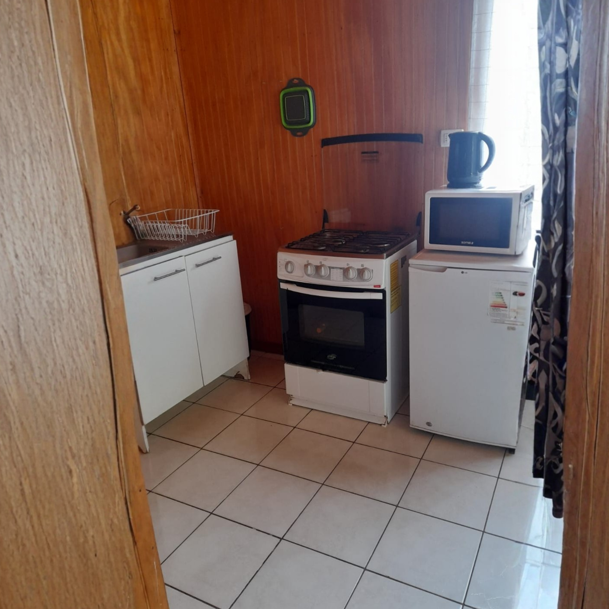 Cocina equipada cabaña